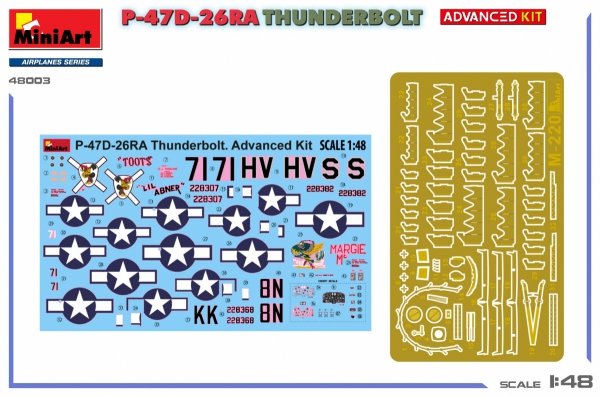 MiniArt 48003 P-47D-26RA THUNDERBOLT. ADVANCED KIT 1/48
