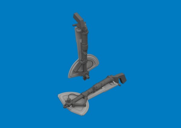 Eduard 632214 Bf 109G undercarriage legs PRINT for REVELL 1/32