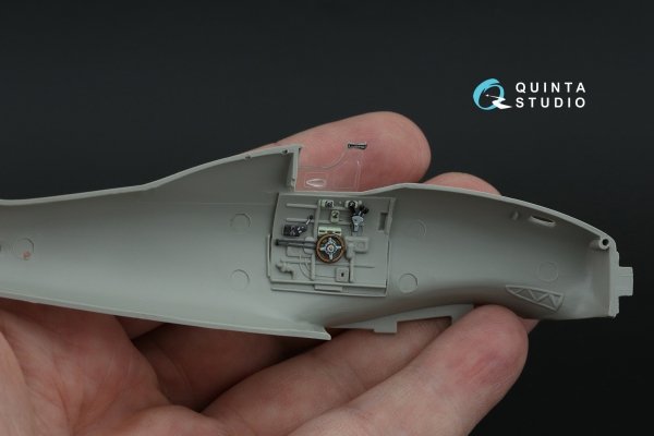 Quinta Studio QD48467 Macchi MC.200 Saetta (Late) 3D-Printed coloured Interior on decal paper (Italeri/Tamiya) 1/48