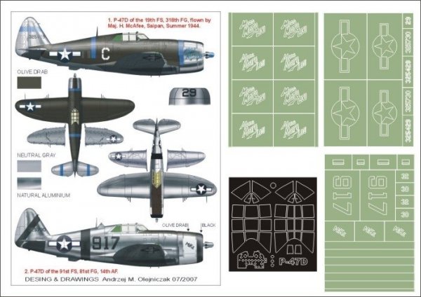 Montex K32119 P-47D Razorback 1/32