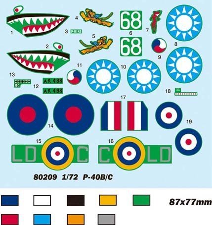 Hobby Boss 80209 P-40B/C &quot;HAWK&quot;-81A (1:72)