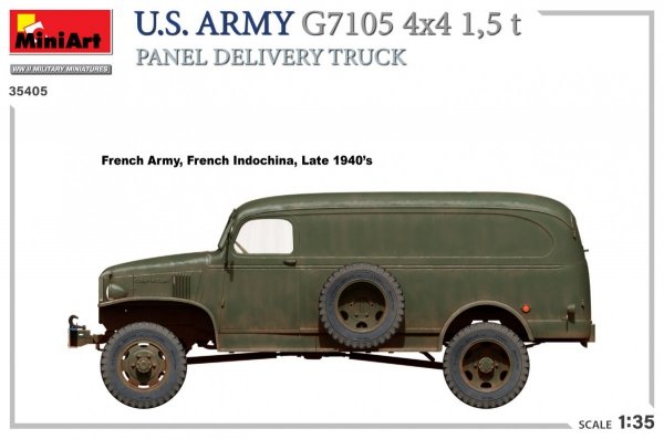 MiniArt 35405 U.S. ARMY G7105 4х4 1,5 t PANEL DELIVERY TRUCK 1/35