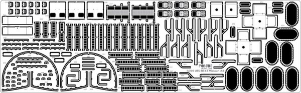 Pontos 23003F1 USS BB-63 Missouri 1945 Detail Up Set (20B Deck Blue stained wooden deck) (1:200)