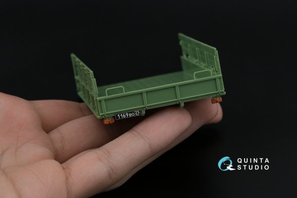 Quinta Studio QD+48568 URAL 4320 3D-Printed &amp; coloured Interior on decal paper (KittyHawk/Zimi model) (with 3D-printed resin parts) 1/48