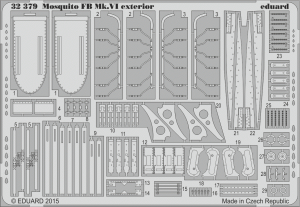 Eduard 32379 Mosquito FB Mk. VI exterior TAMIYA