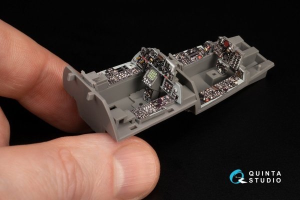 Quinta Studio QDS-48370 F-4E late without DMAS 3D-Printed &amp; coloured Interior on decal paper (Meng) (Small version) 1/48