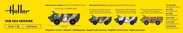 Heller 57130 VAB 4X4 Ukraine - Starter Kit 1/35