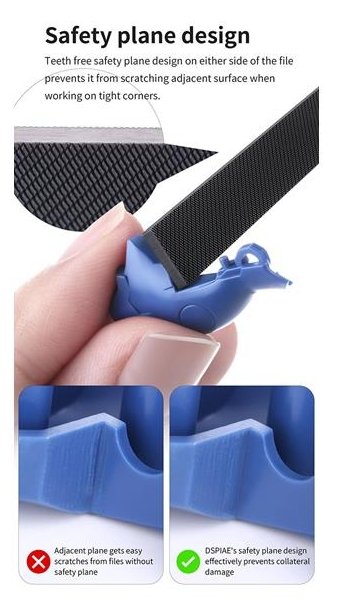 DSPIAE AT-FX01 Coated Stainless Steel File 400 / 800 (1 piece)