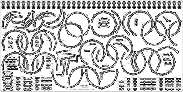 Pontos 22004F1 USS BB-61 Iowa 1944 Detail Up Set (Without wooden deck) (1:200)