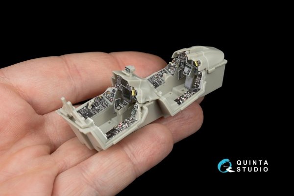 Quinta Studio QD48070 F-14D 3D-Printed &amp; coloured Interior on decal paper (for Tamiya kit) 1/48