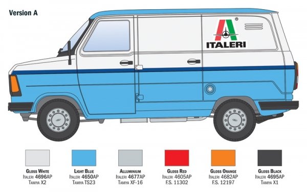 Italeri 3975 Ford Transit "Italeri" 1/24