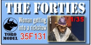 Toro 35F131 Lata Czterdzieste - Figurka - Kobieta Wsiadająca do Rikszy 1/35