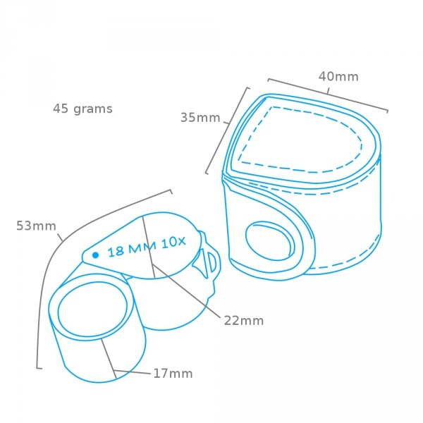 Modelcraft POP1490-B Double Lens Jewellers Loupe
