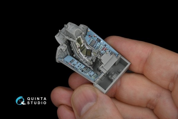 Quinta Studio QD48172 Su-33 3D-Printed &amp; coloured Interior on decal paper (for Kinetic kit) 1/48