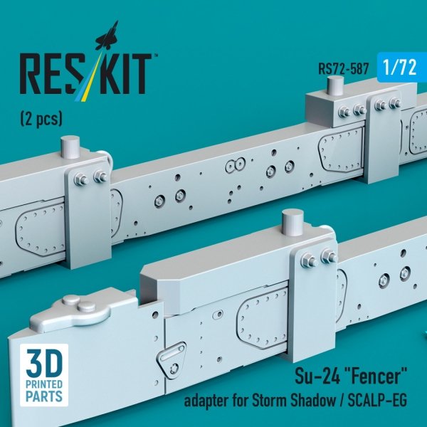 RESKIT RS72-0587 Su-24 "Fencer" adapter for Storm Shadow / SCALP-EG (2 pcs) (3D Printed) 1/72