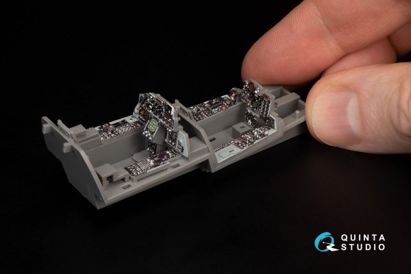 Quinta Studio QDS-48371 F-4E with DMAS 3D-Printed &amp; coloured Interior on decal paper (Meng) (Small version) 1/48