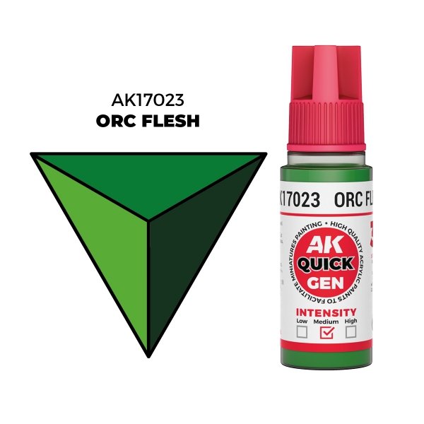 AK Interactive AK17023 ORC FLESH – QUICK GEN COLOR 18ml