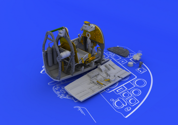 Eduard 648100 Spitfire Mk. IX cockpit 1/48 (Eduard)