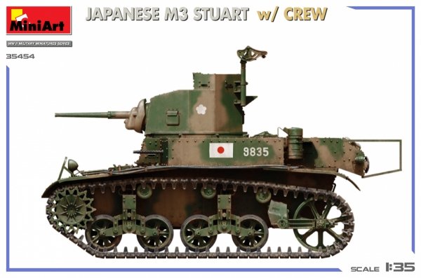 Miniart 35454 JAPANESE M3 STUART w/CREW 1/35