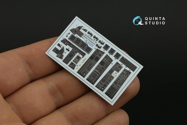 Quinta Studio QDS-48433 F-15I 3D-Printed &amp; coloured Interior on decal paper (Academy) (Small version) 1/48