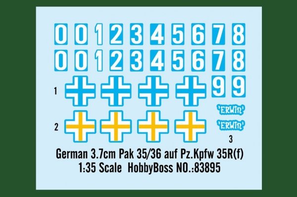 Hobby Boss 83895 German 3.7cm Pak 35/36 auf Pz.Kpfw 35R(f) 1/35