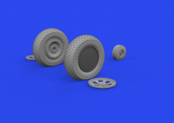 Eduard 648962 P-47D wheels cross tread MINIART 1/48