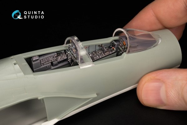 Quinta Studio QD+48486 F-4N Phantom II 3D-Printed &amp; coloured Interior on decal paper (Academy) (with 3D-printed resin parts) 1/48