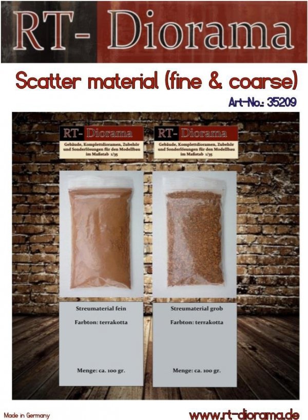 RT-Diorama 35209 Scattering material &quot;fine &amp; coarse 1/35