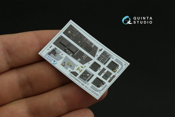 Quinta Studio QDS-32147 F/A-18B Early 3D-Printed &amp; coloured Interior on decal paper (Academy) (Small version) 1/32