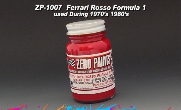 Zero Paints ZP-1007-70 Ferrari - Rosso Formula 1 - 1970-1980 60ml