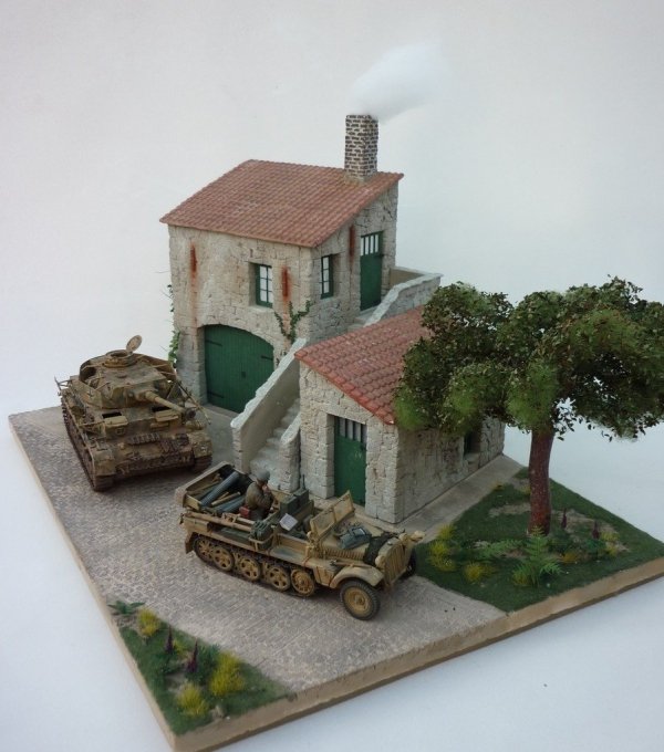 RT-Diorama 35185 Diorama-Base: &quot;Italian Farm&quot; 1/35