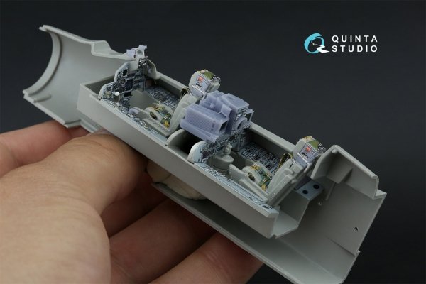 Quinta Studio QD+48519 Tornado ECR 3D-Printed coloured Interior on decal paper (Italeri) (with 3D-printed resin parts) 1/48