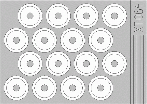 Eduard XT064 M-3A Stuart wheel mask 1/35 ACADEMY