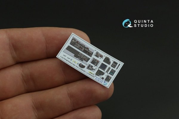 Quinta Studio QDS-48277 F/A-18А 3D-Printed &amp; coloured Interior on decal paper (HobbyBoss)(Small version) 1/48