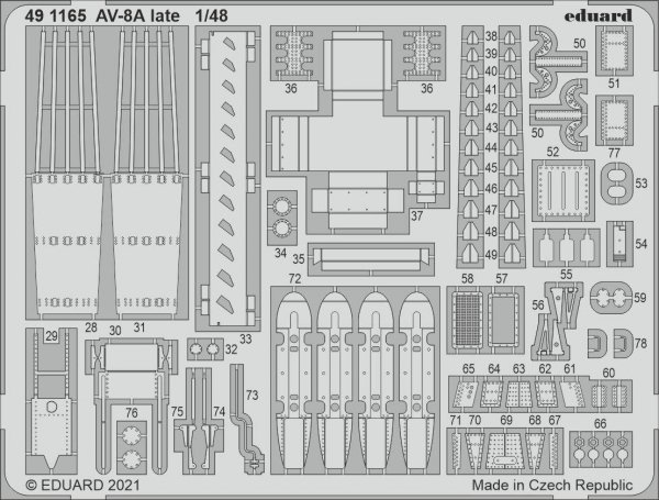 Eduard BIG49290 AV-8A late KINETIC 1/48