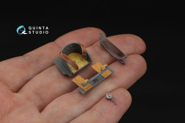 Quinta Studio QD32182 Nieuport XI 3D-Printed &amp; coloured Interior on decal paper (CSM) 1/32