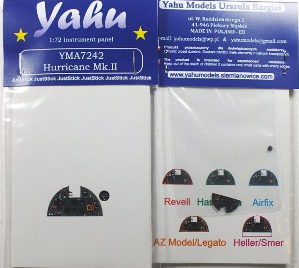 Yahu YMA7242 Hurricane Mk.I late &amp; Mk.II (Hasegawa / Revell) 1:72