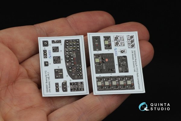 Quinta Studio QD48561 Boeing B-17G 3D-Printed &amp; coloured Interior on decal paper (HK models) 1/48
