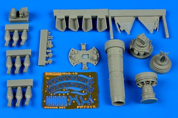 Aires 7317 MiG-15bis engine set 1/72 Eduard