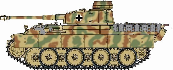 Dragon 7508 Berge-Panther mit Pz.Kpfw.IV Turm (1:72)
