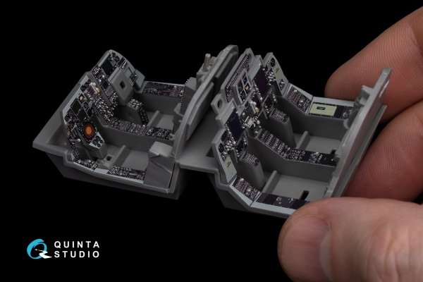 Quinta Studio QDS-48270 EA-6B Prowler (ICAP II) 3D-Printed &amp; coloured Interior on decal paper (Kinetic) (Small version) 1/48