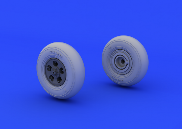Eduard 648119 Spitfire wheels - 5 spoke, smooth tire 1/48 (EDUARD)
