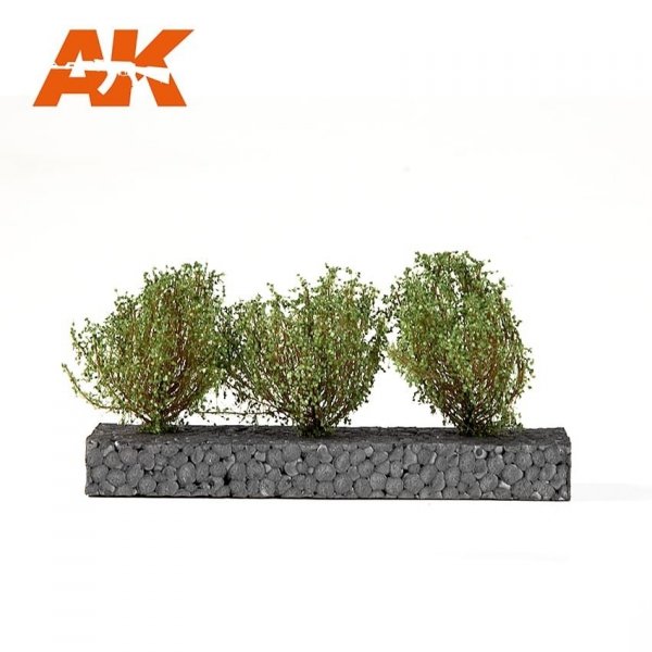 AK Interactive AK8215 DARK GREEN BUSHES 4-6CM 1/35