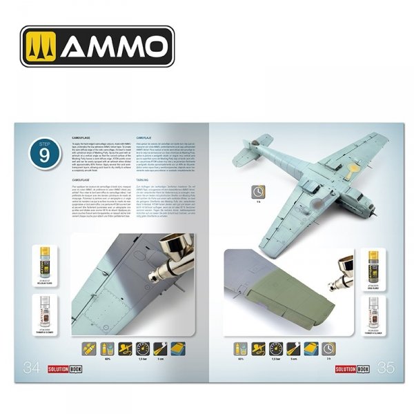 AMMO by Mig Jimenez 6530 SOLUTION BOOK 25 - How to Paint Early WWII Luftwaffe Aircraft (English, Spanish, French &amp; German)