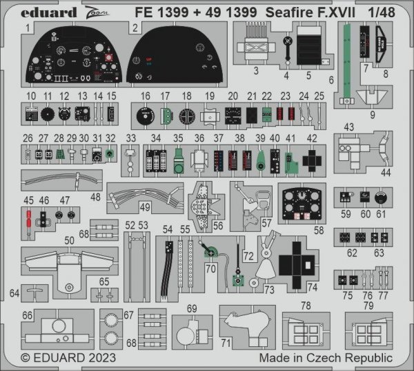 Eduard 491399 Seafire F. XVII Airfix 1/48