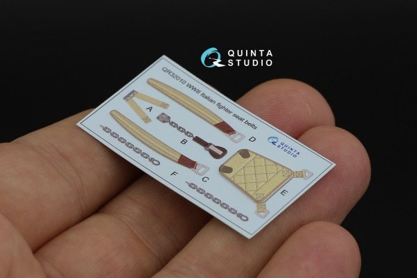 Quinta Studio QD32104 Fiat CR.42 3D-Printed &amp; coloured Interior on decal paper (ICM) 1/32