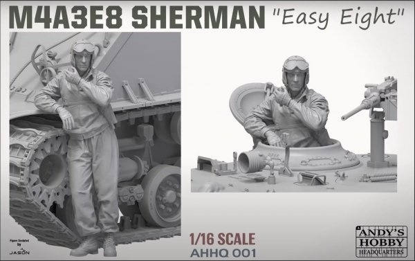 Andy's Hobby Headquarters AHHQ-001 M4A3E8 Sherman &quot;Easy Eight&quot; 1/16