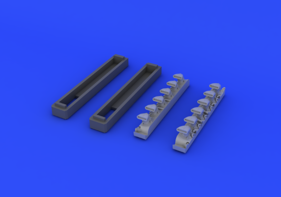 Eduard 648247 Bf 109G exhaust stacks 1/48 EDUARD