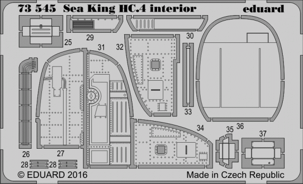 Eduard 73545 Sea King HC.4 interior AIRFIX 1/72