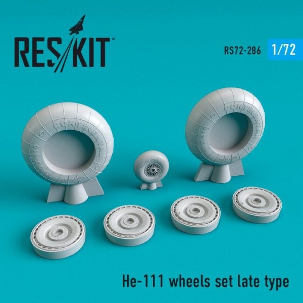 RESKIT RS72-0286 He-111 wheels set late type 1/72